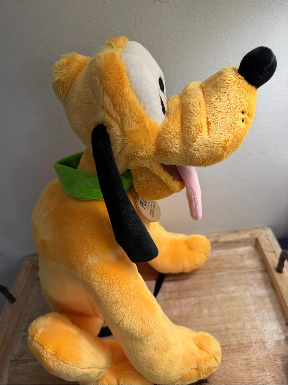 Walt Disney World Pluto Puppy Plush Tongue Out Disney Parks Exclusive w/ Tags